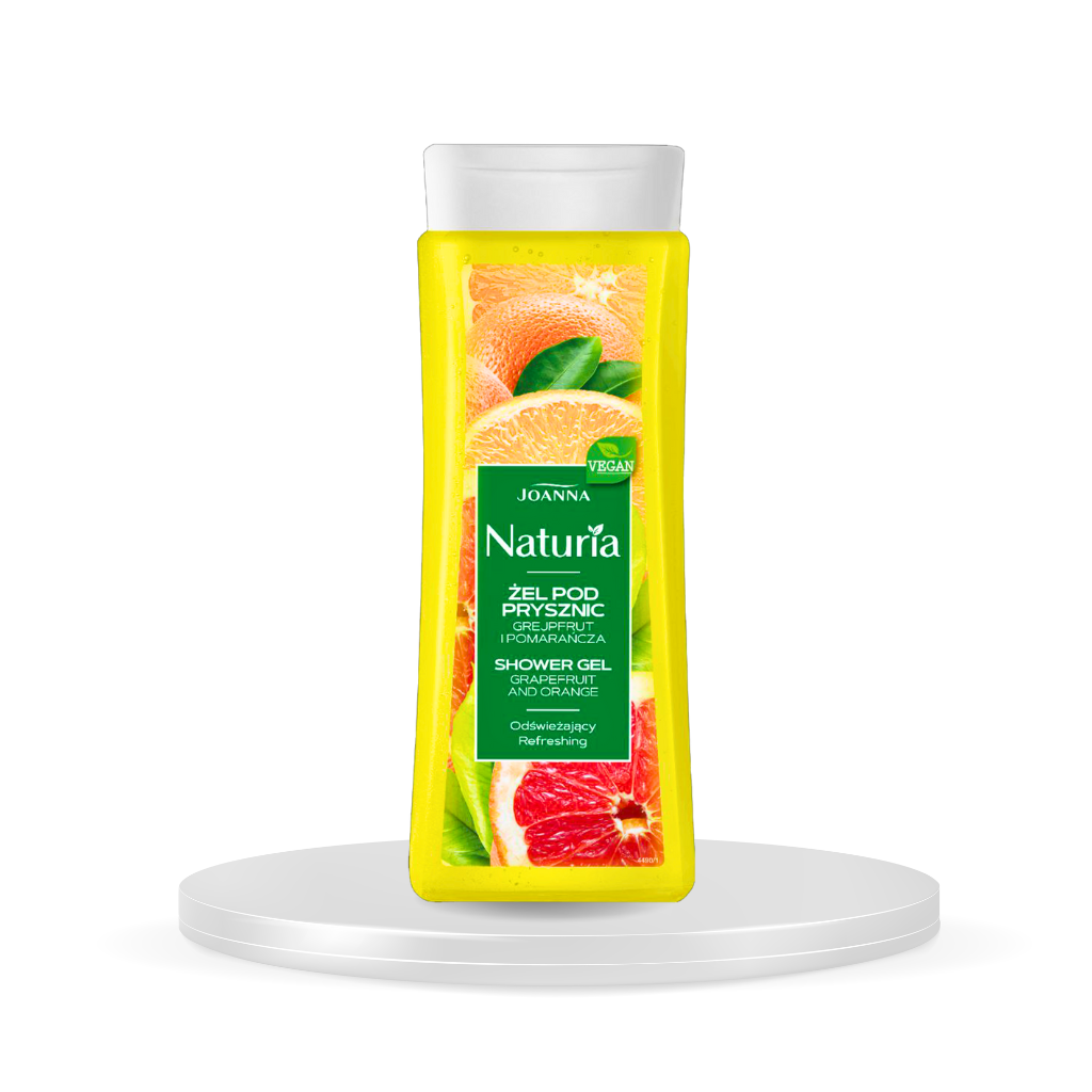 Shower gel with a refreshing grapefruit scent