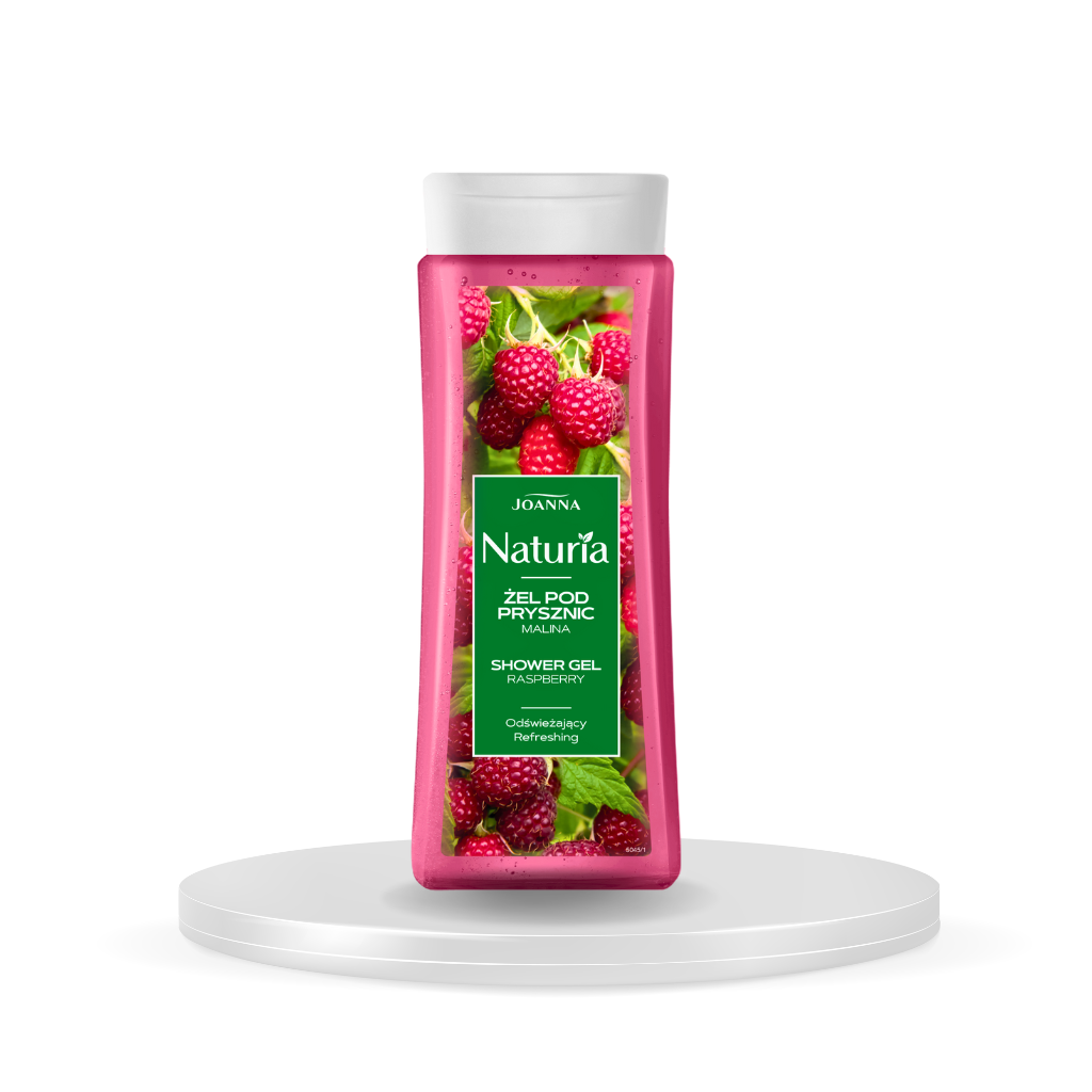 Shower gel with a refreshing strawberry scent